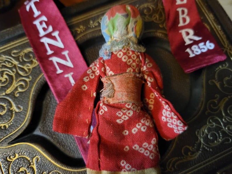 Vintage Tiny Paper Mache Doll Japan Miniature Doll House Etsy