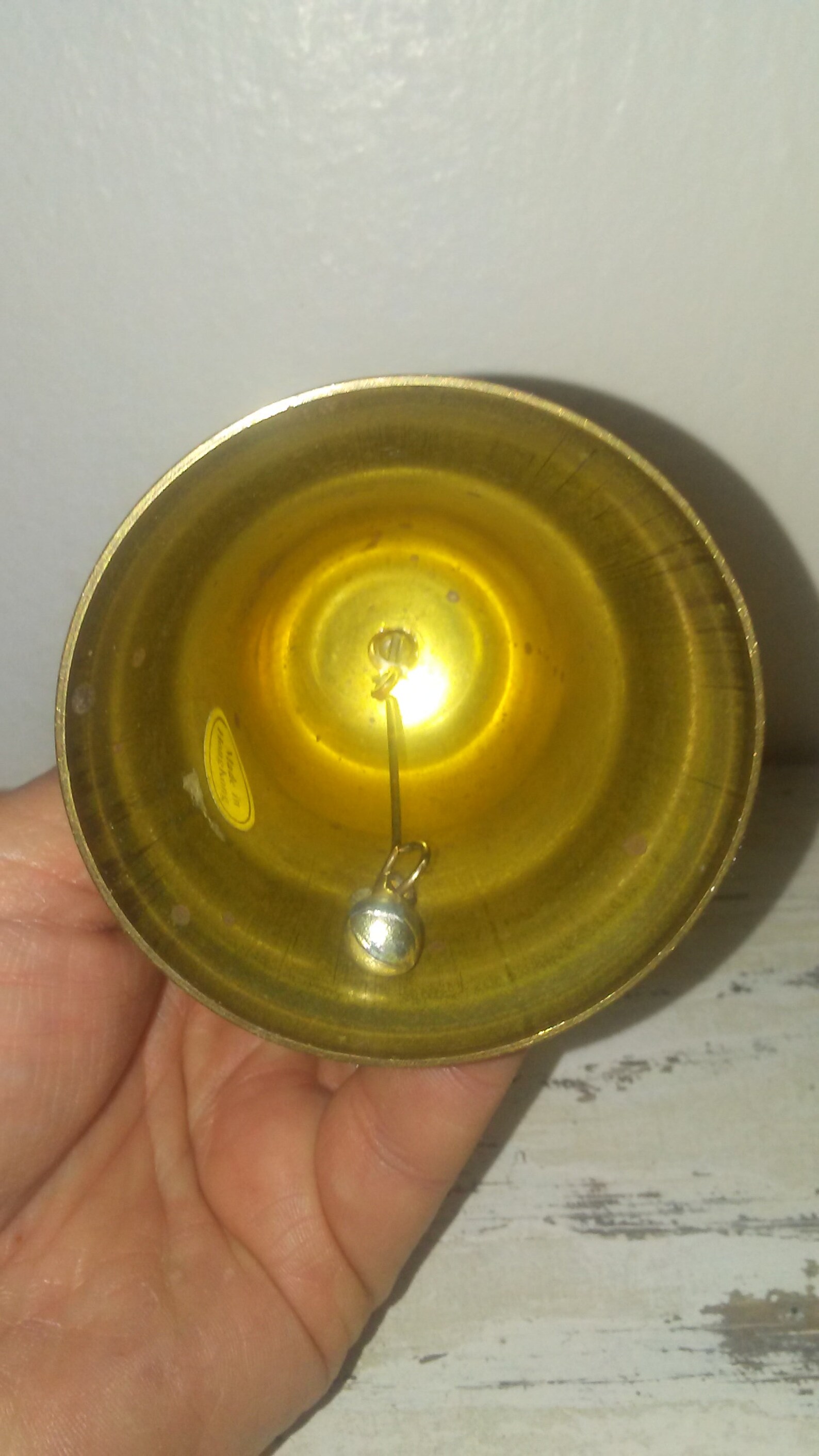 Vintage Brass Angel Bell Vintage Brass Bell Angel Playing Etsy