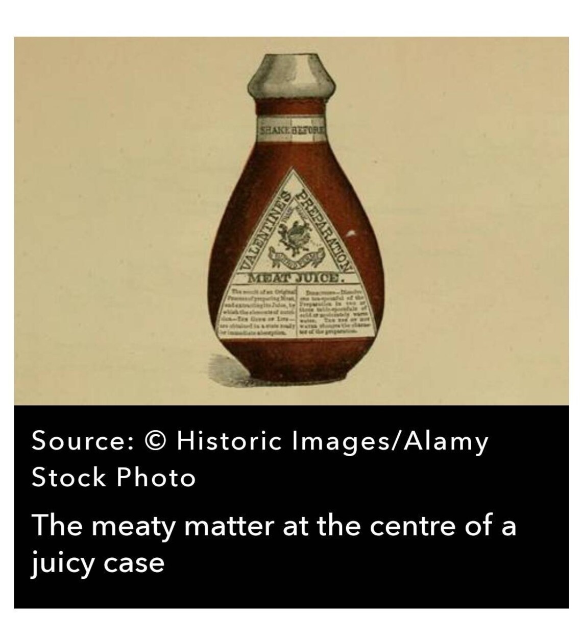 Antique Valentine's Meat Juice Bottle Amber Bottle Quack Etsy