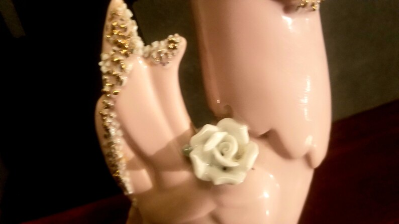 Mid Century Vintage Spaghetti Rooster Vase Bud Vase