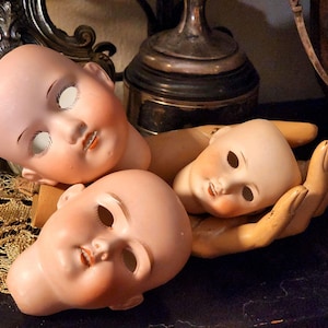 Antique Dolls Head Only
