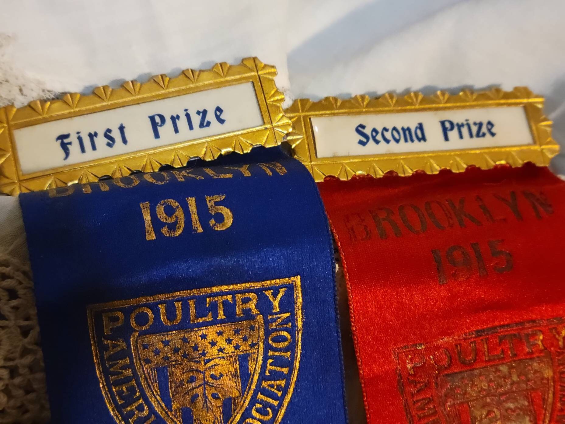 Antique Poultry Ribbon, 1915, Chicken, Award, Souvenir, Pinback ...