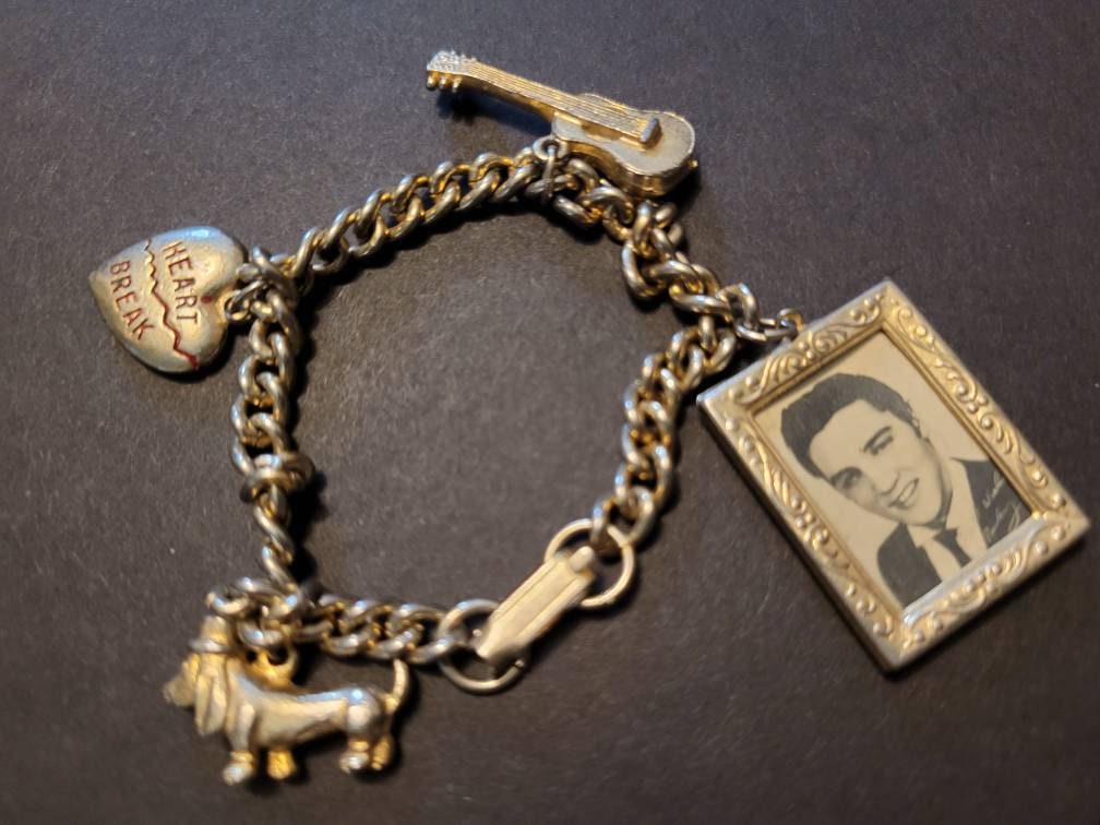 Vintage Elvis Charm Bracelet 1950's Etsy
