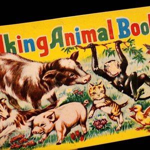 Vintage Childrens Book, Talking Animal Book, Squeaker, Japan, 1960&#39;s