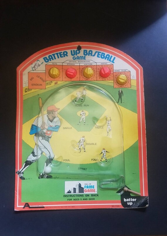 Vintage Baseball Pinball Game Arco Industries Hong Kong Etsy