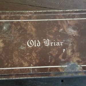 old briar tobacco tin Vintage Tobacco Tin, Old Briar, Pipe Tobacco, Collectibles