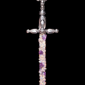 Amethyst x Opal Fusion Mystic Swords - Made to Order - Anhänger - Ohrringe
