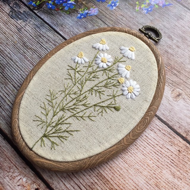 Daisy Embroidery Pattern DIY Botanical Art, Vintage Style White Wildflowers  Wall Art PDF Pattern, Blooming Flowers Craft Project - Etsy