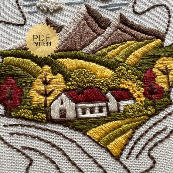 刺繍 刺繍アート インテリア ハンドメイド 風景画 イタリア ベネツィア