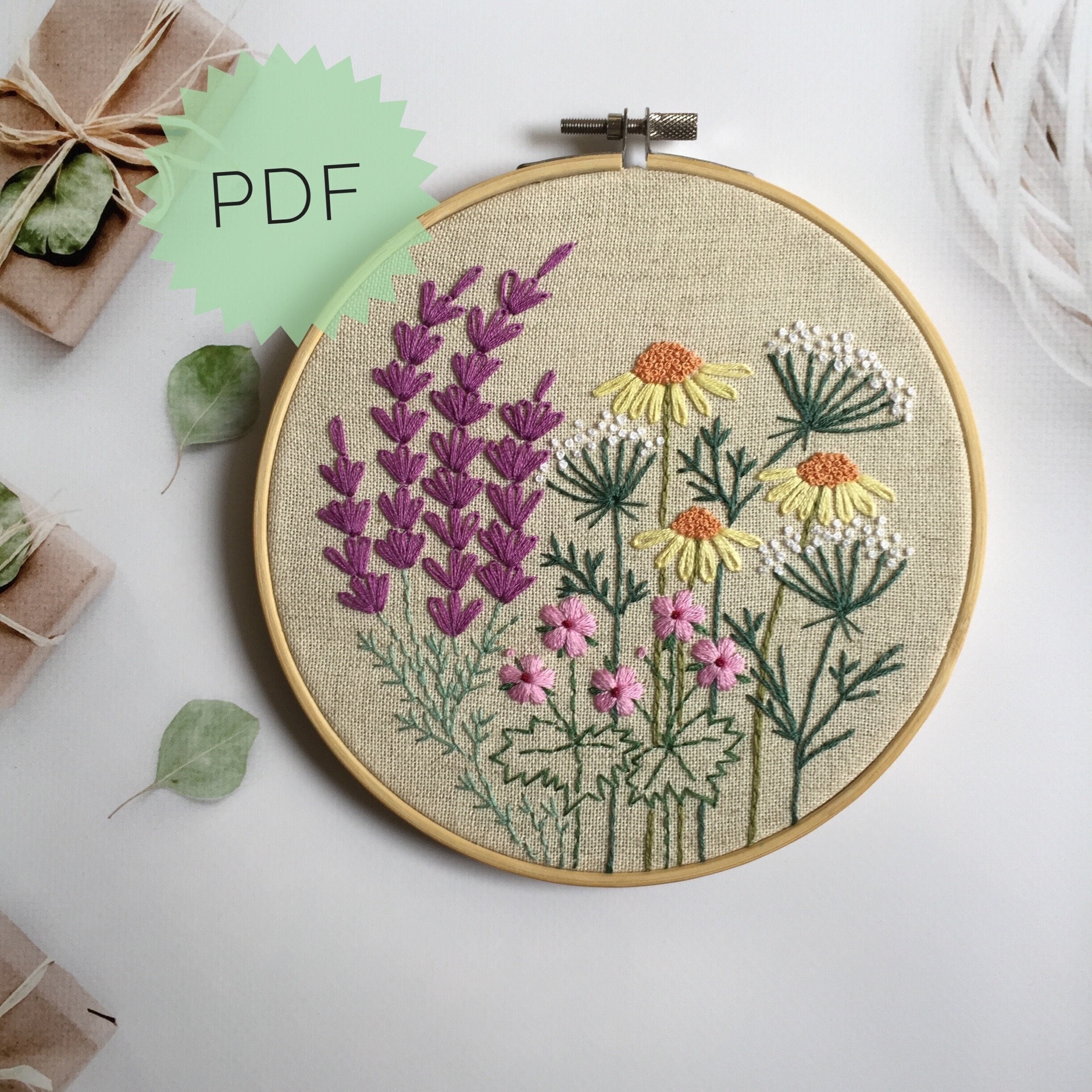 Consider the Wildflowers Embroidery Kit