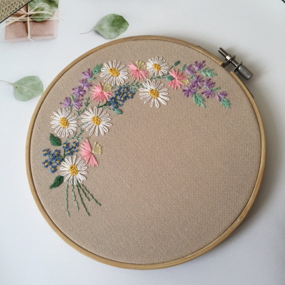 Rose Rondelle – Free Hand Embroidery Pattern –