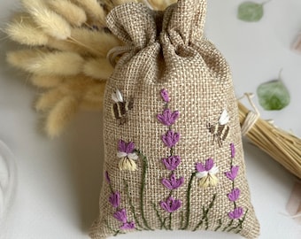 Patrones de bordado de flores silvestres para bolsitas: Juego de (patrón  PDF)