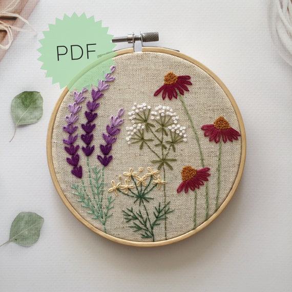 Simple flower embroidery designs deals