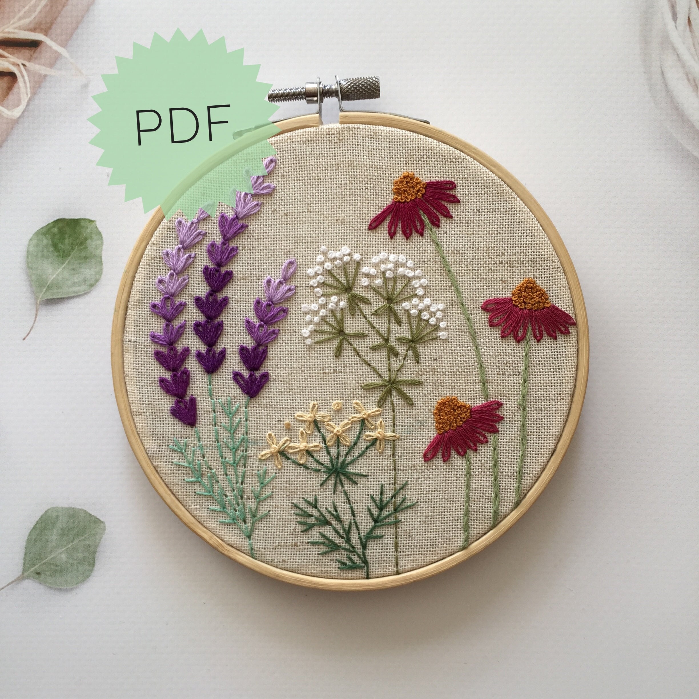 Embroidery 2024 stitches flowers