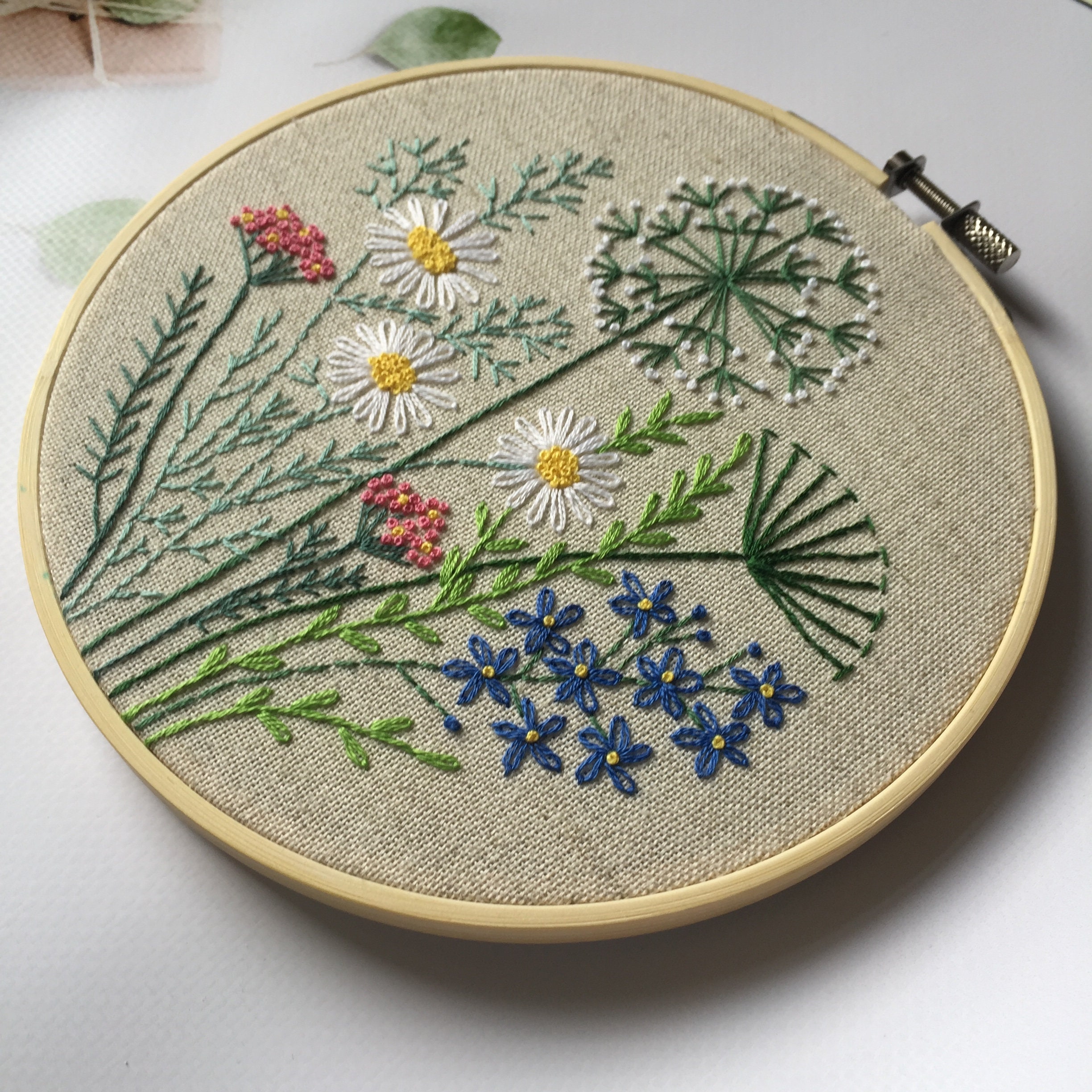 Creative Embroidery Flowers and Herbs Pattern 5 Needlepoint - Etsy