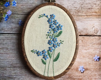 アンティークフランス 青と黄の小花刺繍 忘れな草 オープンカットワーク大判クロス アンティークフランス 青と黄の小花刺繍 忘れな草 オープン