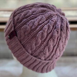 Arcadia Cable Pattern Hand Knitted Beanie