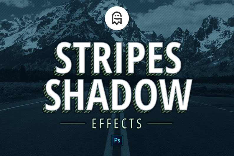 Stripes Shadow Effects for Photoshop image 1