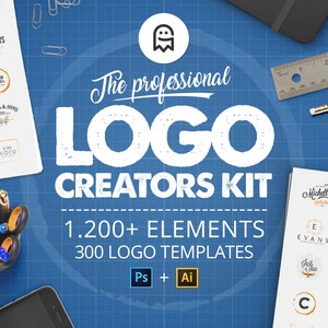 The Professional Logo Creators Kit - 1200 logo templates, 300 logo templates and more for Photoshop & Illustrator