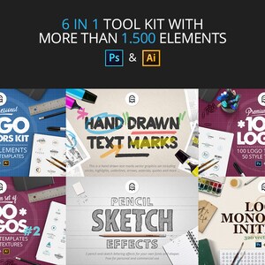 All in One Logo Creation Bundle / Kit / Collection / Tools for Logo Design / Branding / Corporate Design Bild 2