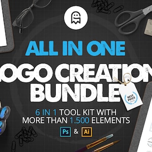 All in One Logo Creation Bundle / Kit / Collection / Tools for Logo Design / Branding / Corporate Design Bild 1