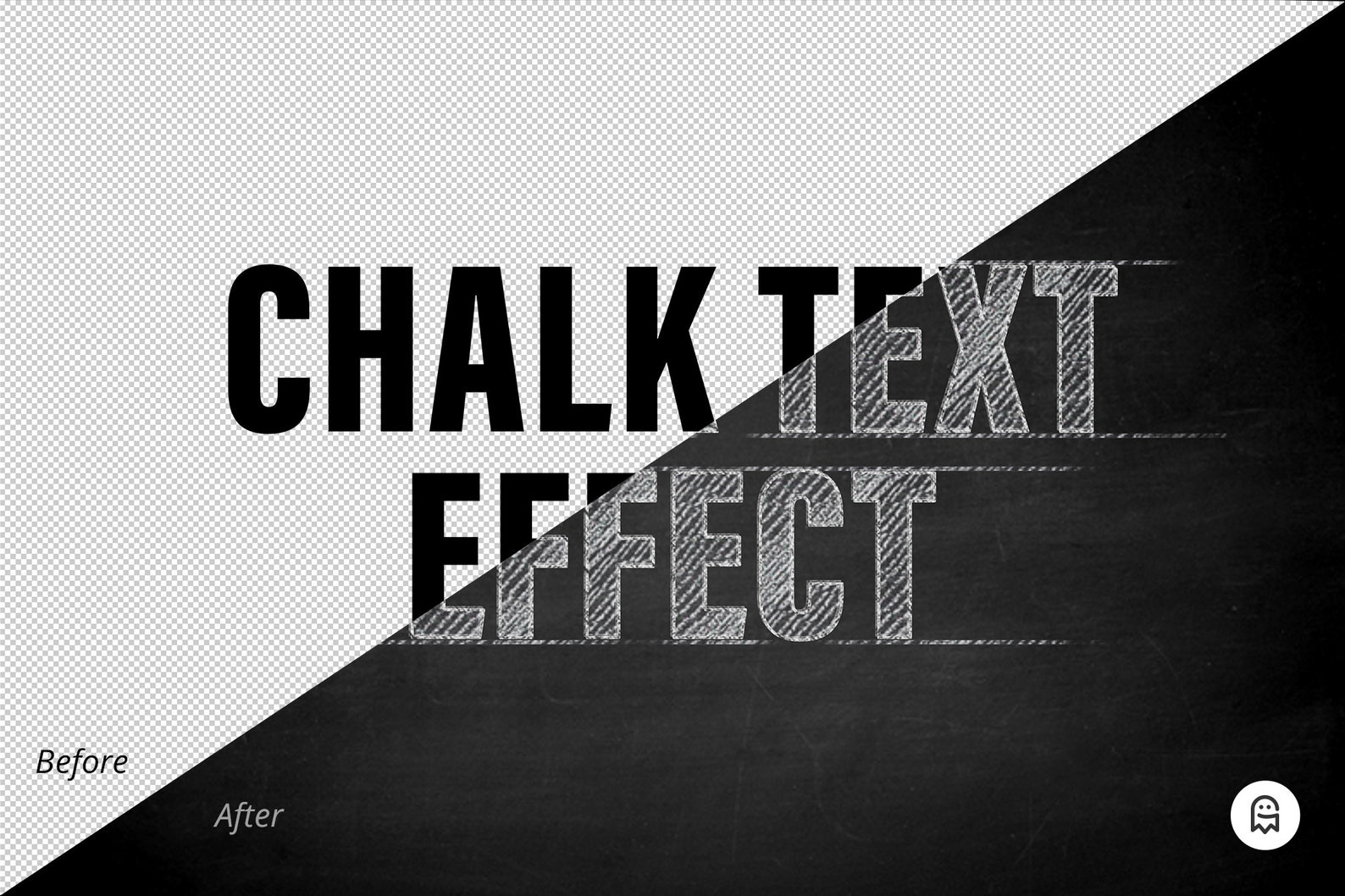 Chalk Text Effect for Crayon Effect, Chalkboard, School