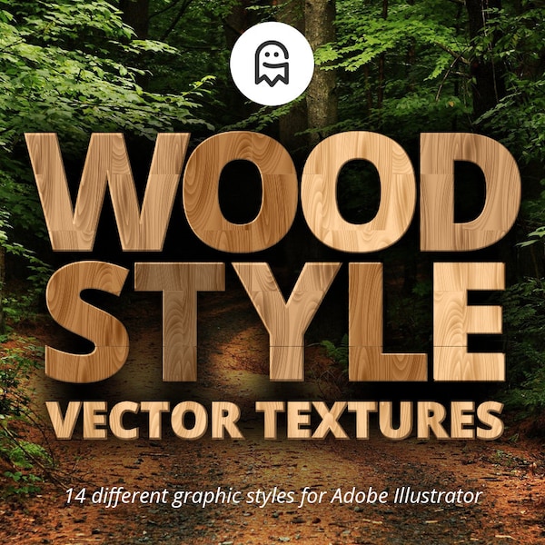 Wood Style Vector Textures for Illustrator / Textures / Wood Texture / Wood Effect / Wooden Effect / Nature / Natural