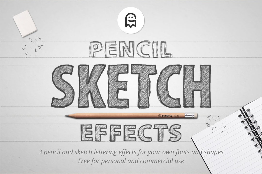 Pencil Sketch Effects for Photoshop / Effects / Sketch Effect / Sketch ...