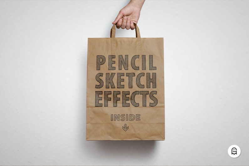 Pencil Sketch Effects for Photoshop / Effects / Sketch Effect / Sketch Texture / Sketching / Scribble / Drawing / Pencil Texture image 4