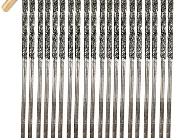 Diamond Drill Bits: 1mm Twist Tip for Jewelry, Sea Glass (20pcs)