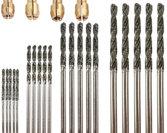 Diamond Drill Bit Set: 20 Pcs Dremel Compatible, Jewelry Making
