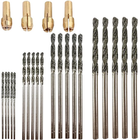 Diamond Drill Bit Set: 20 Pcs Dremel Compatible, Jewelry Making