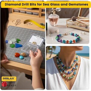 Diamond Drill Bit Set: 20 Pcs Dremel Compatible, Jewelry Making image 5