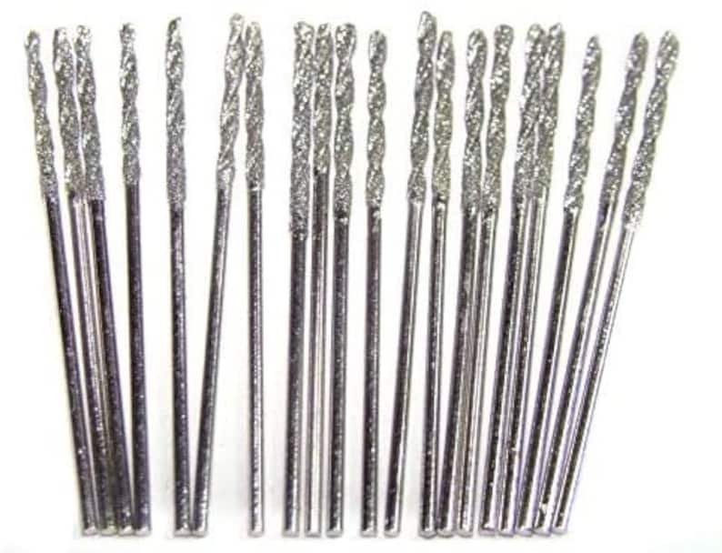 Drilax Diamond Coated Twist Drill Bits 20pcs. Set 1mm Drilling Etsy