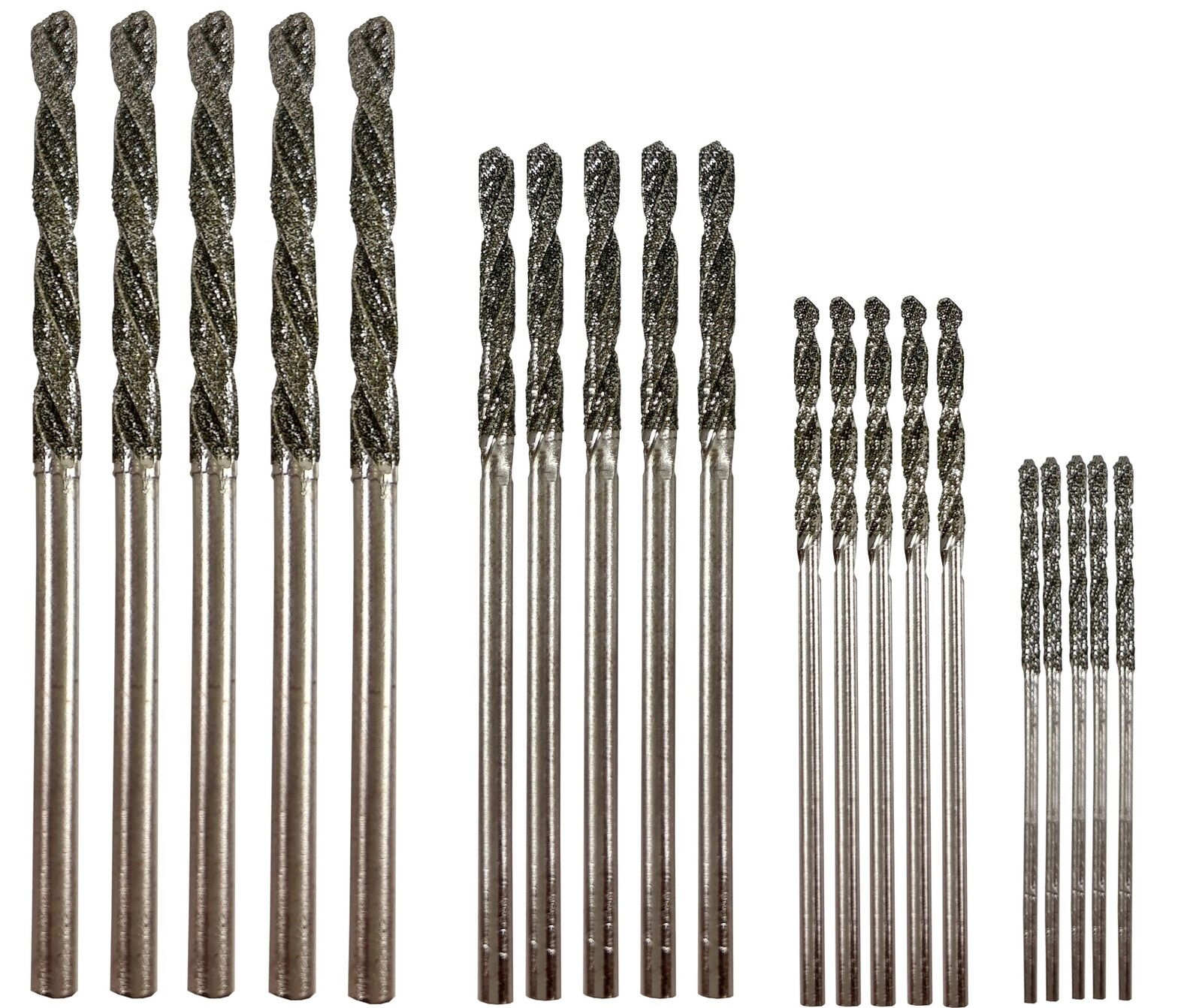 Drilax Diamond Coated Twist Drill Bits 20pcs. Set 4 Sizes 1mm Etsy