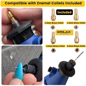 Diamond Drill Bit Set: 20 Pcs Dremel Compatible, Jewelry Making image 7