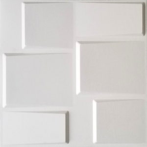 3D Wall Panels - shingles style. Cool accent wall, 3D wall decor, modern wall art, geometric. Box of 24 Eco Friendly bamboo wall tiles SALE!