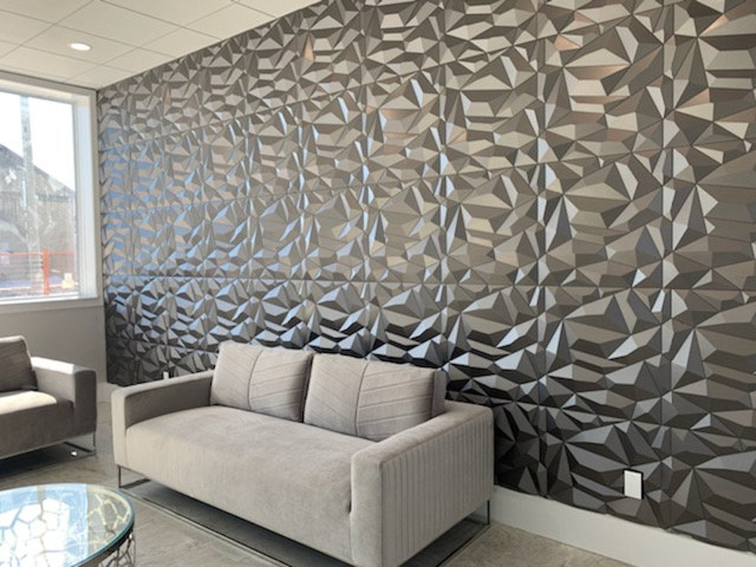 Iceberg Interlocking 3D Wall Panel. Modern, Easy to Install