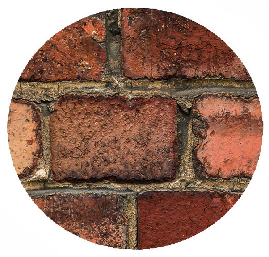 Old Red Brick Wall Photo Mural 3D Effect Wall Art Print Etsy