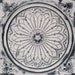 Floral Rondel Design - 2'x2' Faux Tin Ceiling Tiles, 3D Wall Panel #238 ...