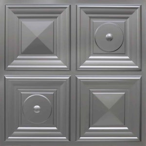 Steampunk Collection - Faux Tin ceiling panels. 2&#39; x 2&#39; Glue up installation