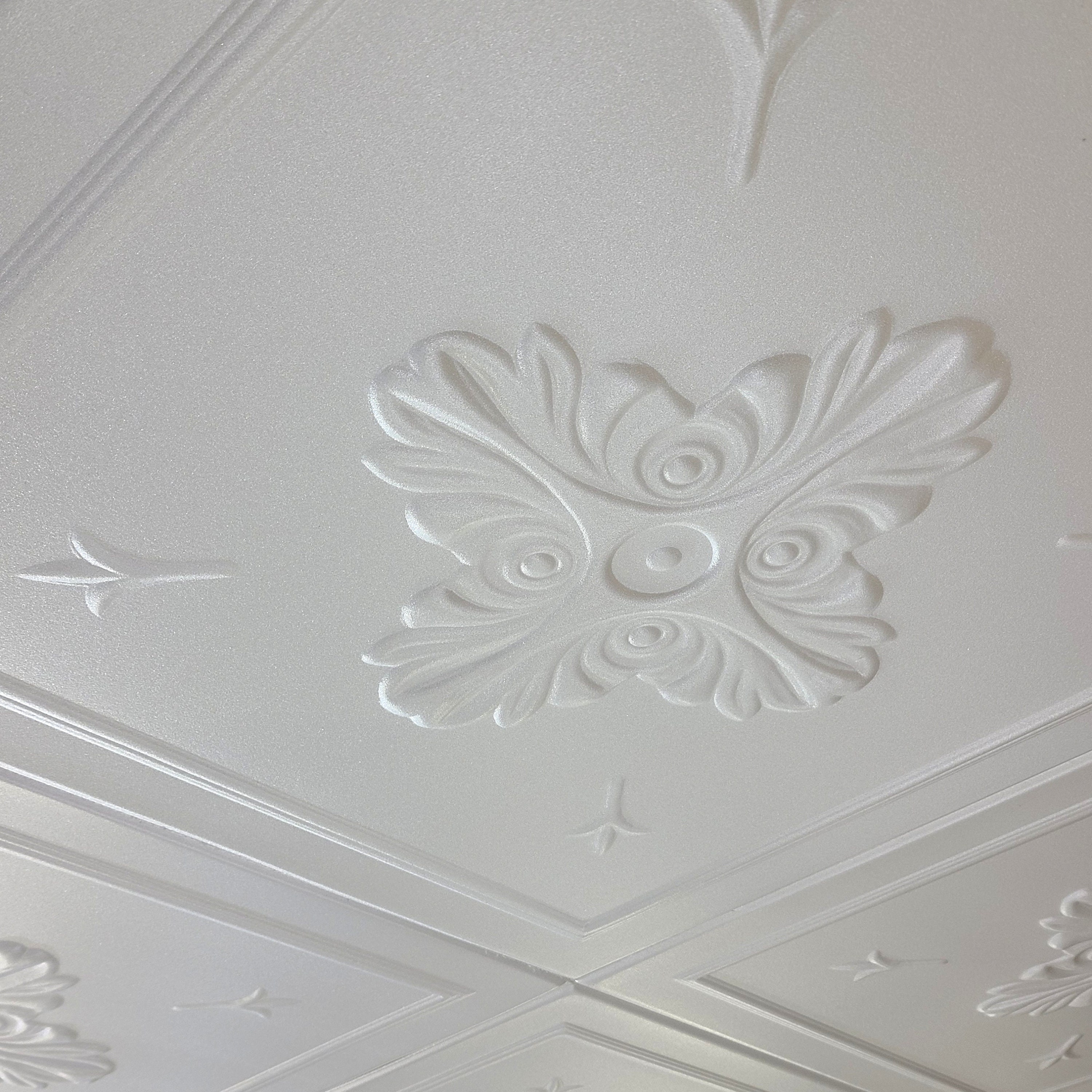 STYRO PRO Styrofoam Plafones de techo en diseño floral. Fácil instalación  de bricolaje - Pegar sobre palomitas de maíz. 16 azulejos decorativos de  poliestireno blanco. - Etsy México, image size:3000x3000