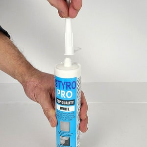 Adhesivo STYRO PRO: pegamento para placas de techo de poliestireno poliestireno y PVC. 280 ml en cada tubo. imagen 4