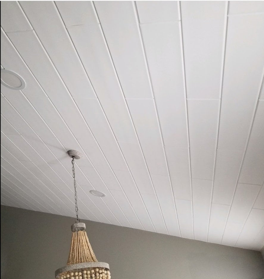 White Styrofoam Ceiling Planks to Cover Popcorn Ceiling or Etsy Canada