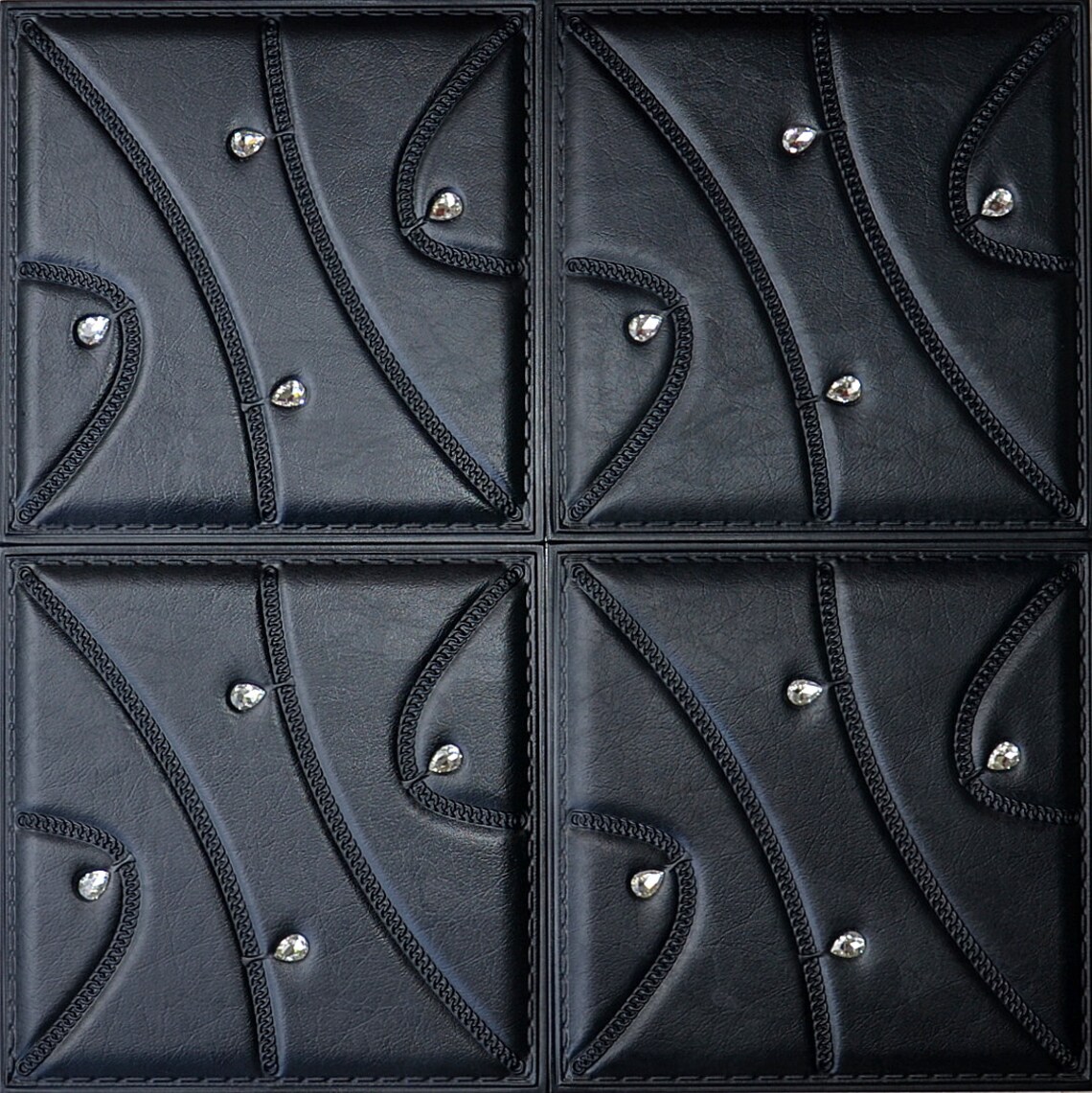 Faux Leather 3D Wall Panels for Accent wall DIY headboard Etsy