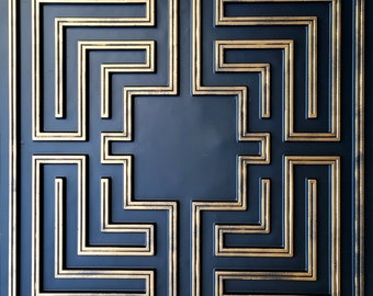 Euro-Deco PVC Ceiling Tiles – D223 Gold/Blue/Red Tin Look – 2x2 Feet – Pack Of 30