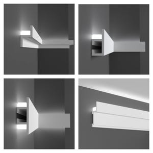 LED strip-ready high-density Polymer molding 10&quot; samples