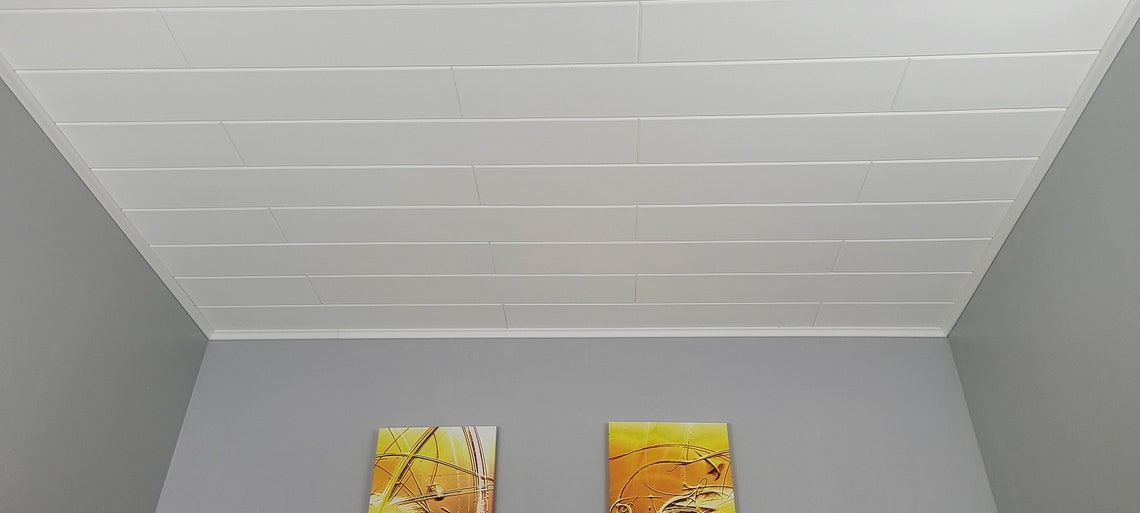 White Styrofoam Ceiling Planks to Cover Popcorn Ceiling or Etsy