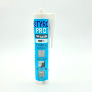 Adhesivo STYRO PRO: pegamento para placas de techo de poliestireno poliestireno y PVC. 280 ml en cada tubo. imagen 2