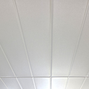 Styrofoam Ceiling Tiles in Beadboard Style to Cover Popcorn. Easy DIY ...